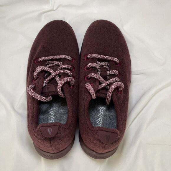 Allbirds Women's Merino Wool Runners Shoes Sneakers Red Maroon Size 6 - Picture 8 of 12